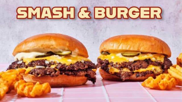 Délicieux burger smash artisanal